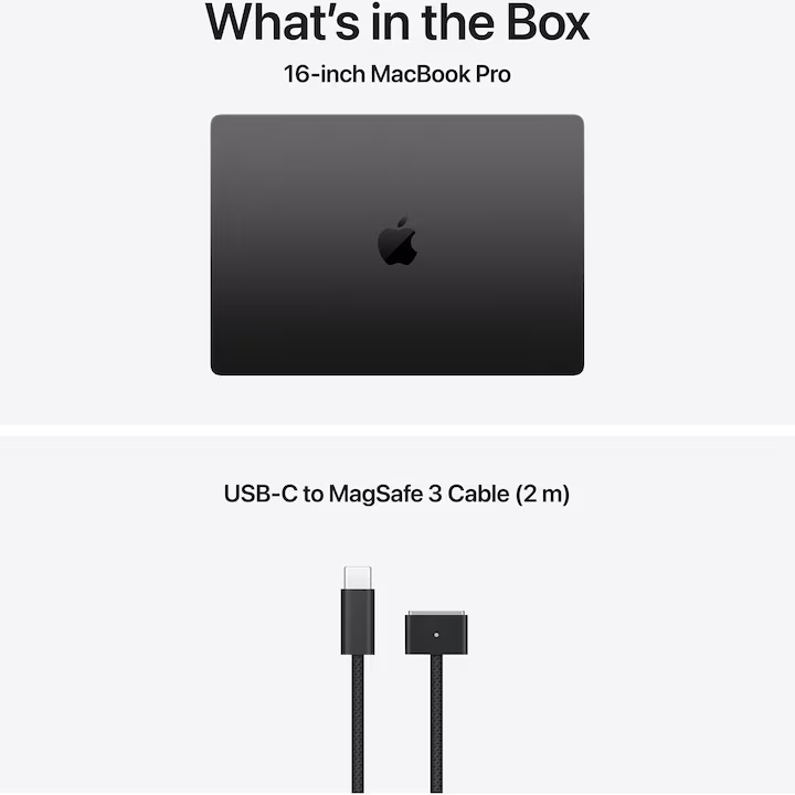 ce include cutia laptop apple macbook pro 16"